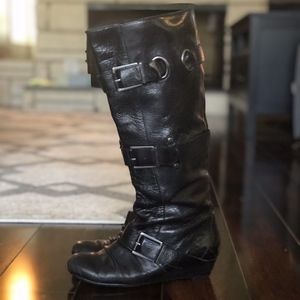 MISS SIXTY DAKER BOOTS.. BLACK... SZ 6.5